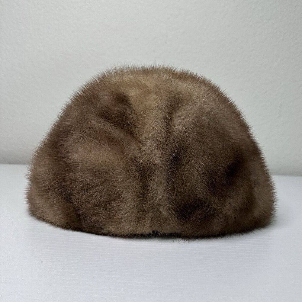 Evans Brown Fur Cossack Hat Lined Solid One Size Women Casual Fall Winter